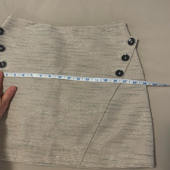 Ted Baker Skirt light grey metallic size 2 - Picture 11 of 11